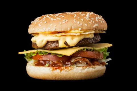 A delicious burger Stock Photos