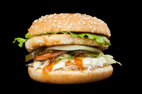 A delicious burger Stock-Fotos