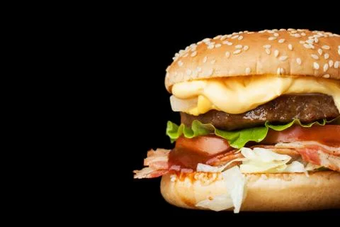 A delicious burger Stock Photos