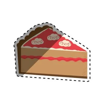 Delicious Cake dessert Stock Illustration