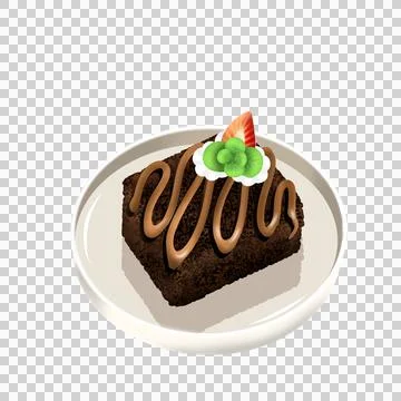 Delicious cake illustration Stock Illustration