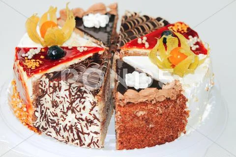 Delicious cake Stock Photos