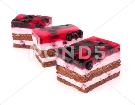 Delicious cake piece Stock Photos