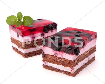 Delicious cake piece Stock Photos