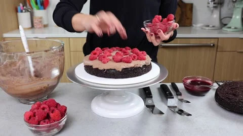 Delicious Cake Recipe Stock Footage 219522333