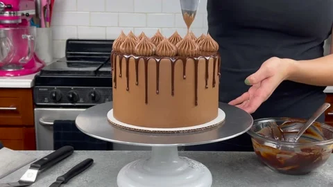 Delicious Cake Recipe Stock Footage 219522363