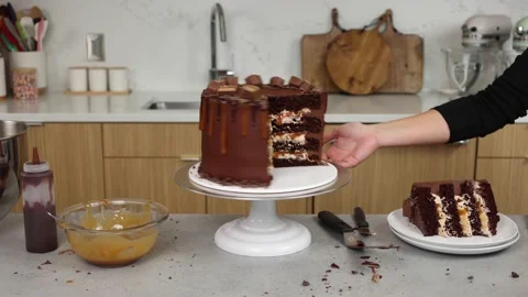 Delicious Cake Recipe Stock Footage 219522725