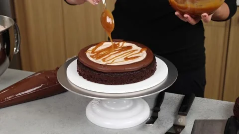Delicious Cake Recipe Video stock 219522743