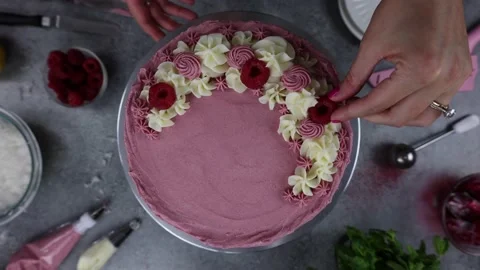 Delicious Cake Recipe Stock Footage 219522853