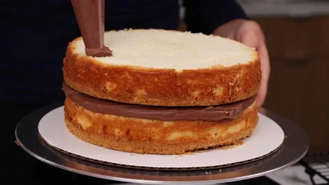 Delicious Cake Recipe Stock Footage 219522896