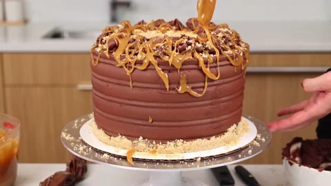 Delicious Cake Recipe Video stock 219523004