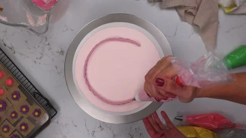 Delicious Cake Recipe Stock Footage 219523469