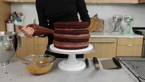 Delicious Cake Recipe Stock Footage 219534321