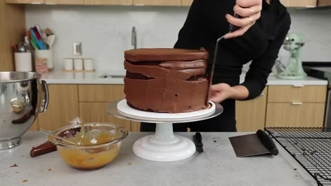 Delicious Cake Recipe Stock Footage 219534635