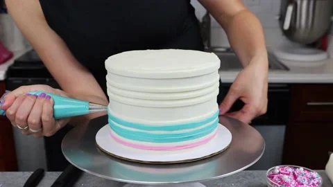 Delicious Cake Recipe Stock Footage 219534638