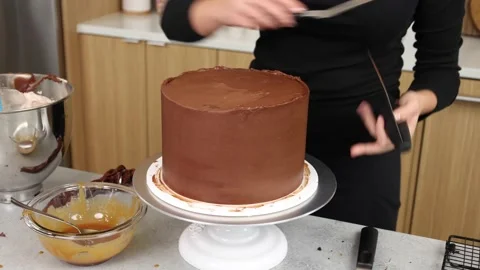 Delicious Cake Recipe Stock Footage 219534743
