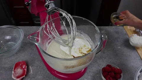Delicious Cake Recipe Stock Footage 219535300
