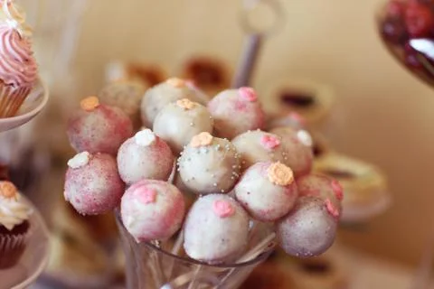 Delicious cakepops Stock Photos