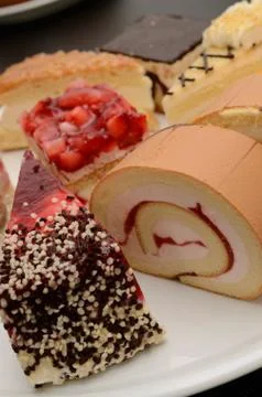 Delicious cakes Stock Photos