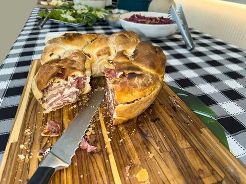 Delicious calabrese bread. 스톡 사진