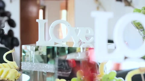 Delicious Candy bar at a wedding Stock Footage 63747734