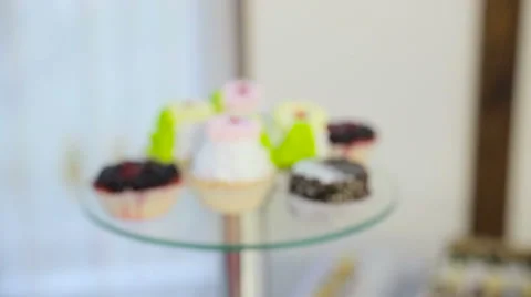 Delicious Candy bar at a wedding Stock Footage 63749638