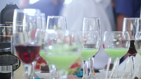 Delicious Candy bar at a wedding Stock Footage 63749851