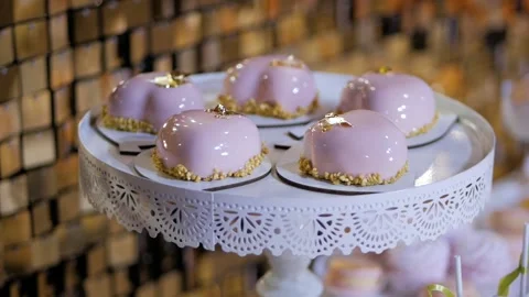 Delicious candy bar at a wedding. Stock Footage 105194296