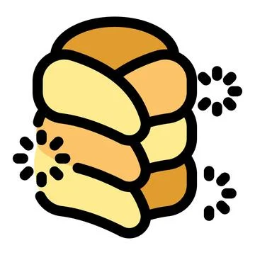 Delicious challah bread shining brightly for shabbat dinner Stock Illustration