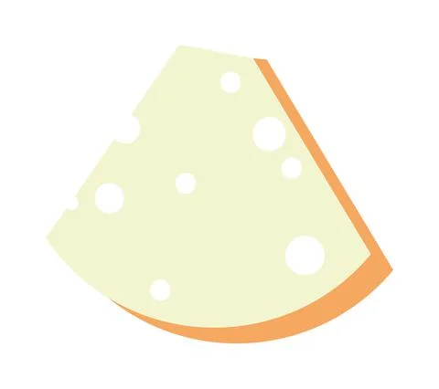 Delicious cheese piece Ilustração Stock