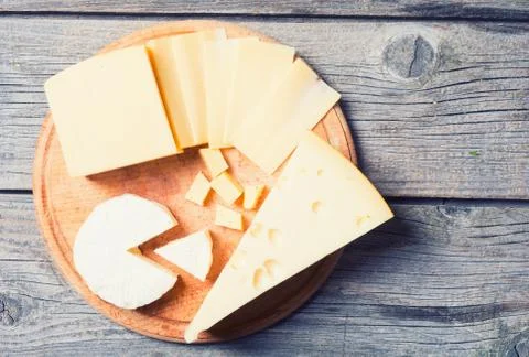Delicious cheese on table Stock Photos