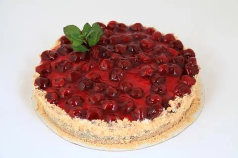 Delicious cherry cake Stock-Fotos