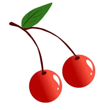Delicious cherry illustration Stock Illustration