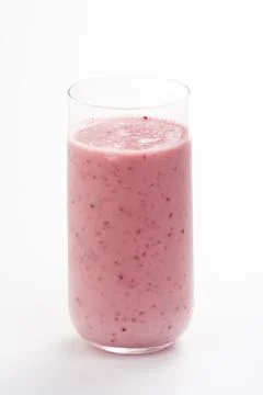 A delicious cherry milkshake Stock Photos
