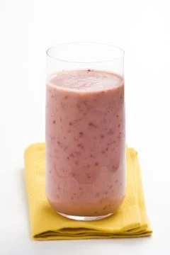 A delicious cherry milkshake Stock Photos