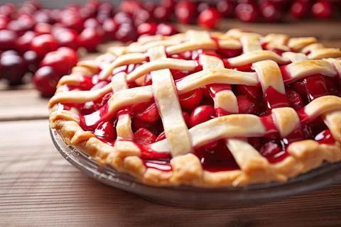 Delicious Cherry Pie Stock Photos