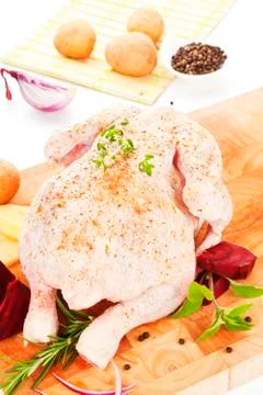 Delicious chicken background. Stock Photos
