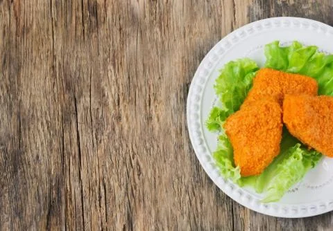 Delicious chicken cutlets Stock Photos