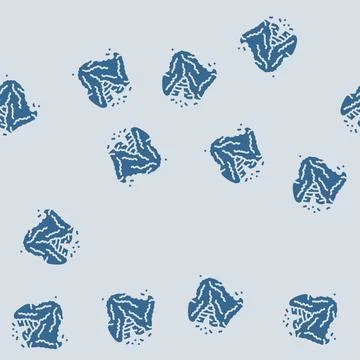 Delicious chicken fried glyph seamless pattern Stock Illustration