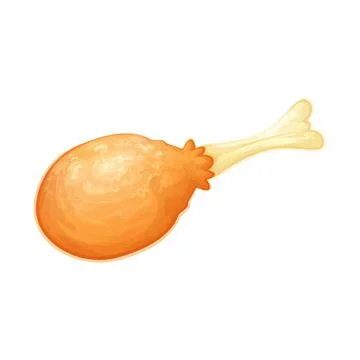 A delicious chicken leg Stock Illustration