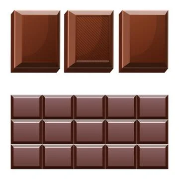 Delicious chocolate bar vector design illustration Stock Illustration
