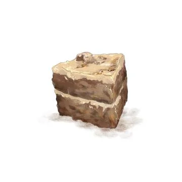 Delicious chocolate cake  Stock Illustration