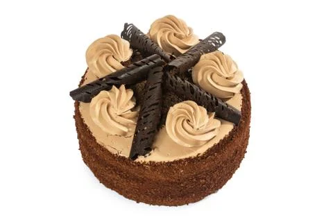 Delicious chocolate cake Stock Photos