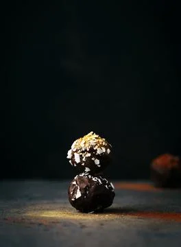 Delicious Chocolate Cake, Selective Focus Stock Photos