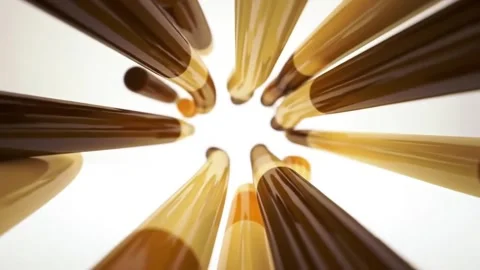Delicious chocolate caramel swirl abstract flow motion background animation Stock Footage 320398341