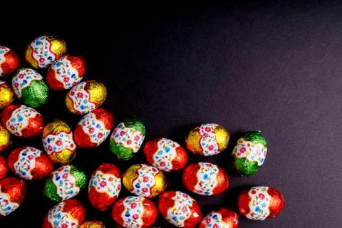 Delicious chocolate Easter egg Stock Photos