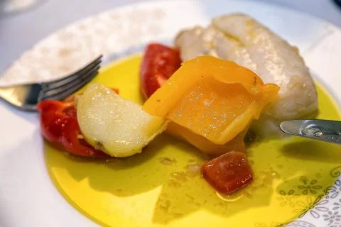 A delicious cod dish Stock Photos