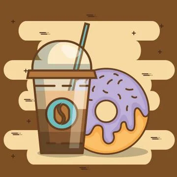 Delicious coffee time elements イラスト素材