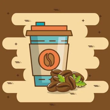 Delicious coffee time elements Stockillustratie