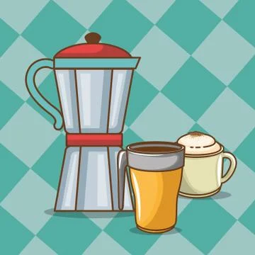 Delicious coffee time elements イラスト素材